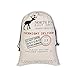 Sweetdecor 6 Pack Santa Sack Personalized Bags for Gifts Large Drawstring Canvas Burlap Bag Drawstring Delivery Extra Large Size 27.5