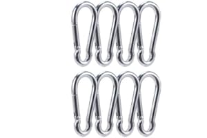 Spring Snap Hook Carabiner Clip Steel 8pcs 2.36 Inch M6x60mm