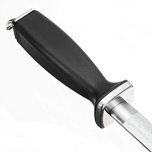 K&A Company 10Inch 12Inch Knife Sharpening Rod Knife Sharpener Sharpening Tool Oval, 12 inch