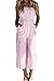 Alelly Women's Summer Jumpsuits Striped Tie Back Sleeveless Backless Wide Long Pants Rompers