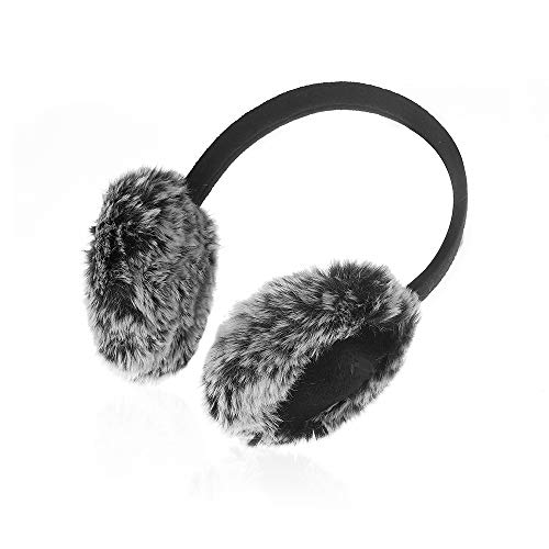 Unisex Fleece Ear Muffs/Ear Warmers-Winter Outdoor Classic Earmuffs Earwarmers by Aurya(Black)
