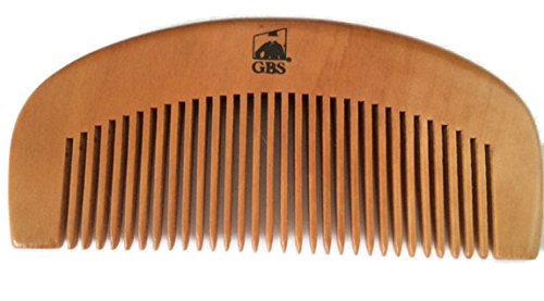 GBS Large Bamboo Wood Beard Comb