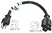 Conntek 1F515520, 1-ft. 15-Amp to 20-Amp Power Adapter Cord/Space Saver