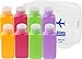 Simple Houseware 8 Pack 100ml Travel Bottles with Toiletry Bag, 4 Colors