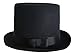 Jacobson Hat Company Deluxe Felt High Crown Costume Top Hat 23734 Victorian Dickens,Black,Large