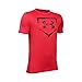 Under Armour Boys' Diamond Logo T-Shirt, Red/Black, Youth X-Large