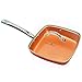Copper Chef Non-Stick Fry Pan with Lid, Sauté, Skillet, 9.5-Inch, Copper