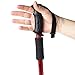 Crown Sporting Goods Shock-Resistant Adjustable Trekking Pole and Hiking Staff (Set of 2), Red, 43-Inch