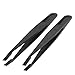uxcell a11120600ux0205 Anti-Static Flat Tip Tweezers Electronic Repair Tool (2 Piece)