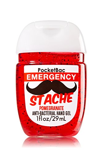 Bath & Body Works Emergency Stache Pocketbac - Pomegranate scented Bath & Body Works Oval Antibacterial Hand Sanitizer Gel