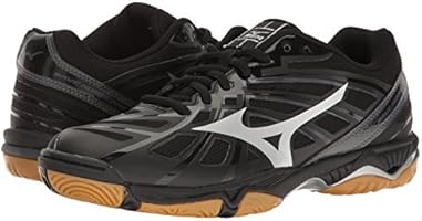 mizuno women's wave hurricane 3 - black/silver