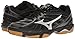 Mizuno Women's Wave Hurricane 3 Volleyball Shoes, Black/Silver, 8 B US