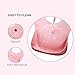 Cute Stone Waterproof Silicone Baby Bibs, Soft Feeding Bibs for Babies and Toddlers with Food Catcher, Comfortable Adjustable Bib, Easily Wipe Clean, BPA Free, Pack of 2, Mint-Green/Pink