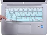CaseBuy Ultra Thin Keyboard Cover Compatible with HP 14 inch Chromebook/HP Chromebook 14-db Series/HP Chromebook 14-ca Series/HP Chromebook 14-ak Series/HP Chromebook 14 G2 G3 G4 G5, Ombre Mint Green