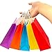 Aisamco 30 Pieces Paper Party Bags Gift Bag Kraft Bag with Handle in Multicolour for Birthday Tea Party Christmas Wedding and Party Celebrations