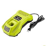 YABELLE P117 Dual Chemistry IntelliPort Charger for All Ryobi 12V-18V ONE+ Lithium Battery & NiCad NIMH Battery US Plug (Battery Not Included, Charger Only)