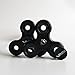 Vasi Fidget Spinner Toy, 3 Min Spin, Stainless Steel Bearings, For Stress, Anxiety, Boredom Relief, Autism, ADHD (Matte Black Color)