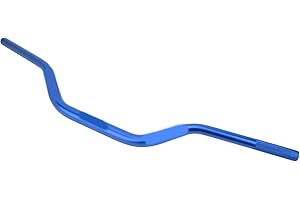 28mm Motorcycle Contour Handlebar Aluminum Anodized Mid Handle Bar Universal Replacement for CRF230F YZF250 KLX RMZ (Blue)
