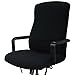 BCP Stripe Stretch Office Chair Cover Chair Pad Chair Slipcover, L Size (Black)
