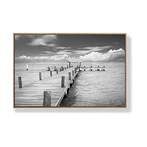 Canvas Wall Art for Living Room, Bedroom Seaside Framed Canvas Prints for Home Decoration Ready to Hang - 16x24 inches