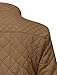 NE PEOPLE Womens Lightweight Quilted Zip Jacket, Medium, NEWJ22CAMEL