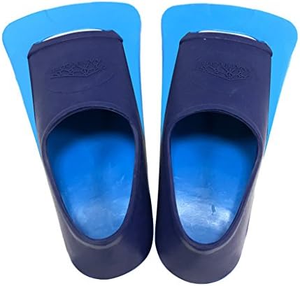 Swimming shoes Blue/Yellow Adult Child Ankle Diving Shoes Short Pedal Silicone Shoes Lightweight Snorkeling Shoes Duck Webbed Feet