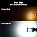 AUTOGINE 1300 Lumens Error Free 921 912 906 904 902 W16W T15 LED Bulbs 3030 24SMD for Reverse Lights Back Up Lights 6500K White (Pack of 2)