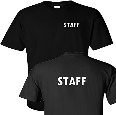 Tee Plaza - Official Guard Event Uniform White logo t-shirt STAFF -L