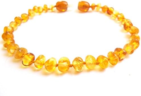 AmbersonAmber necklace - 33cm - certified Baltic amber, authentic bead necklace. Amberta.