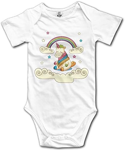 Edepon Baby Cartoon Unicorn Rainbow Cotton Infant Onesie Baby Onesie