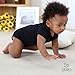 OPAWO Baby Short Sleeve Unisex Boys Girls Bodysuits Black 3 Pack 0-3 Months