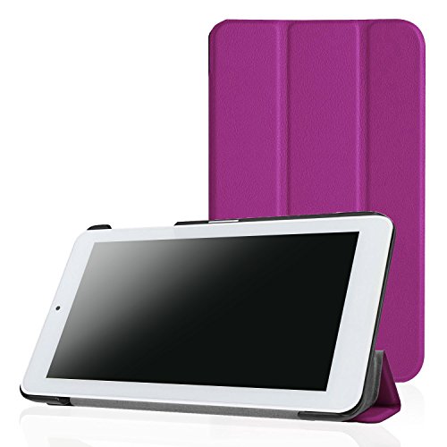 Acer Iconia ONE B1-770 Case, Pasonomi® Ultra Slim Lightweight PU Leather Folio Case Stand Cover for Acer Iconia ONE B1-770 7 inch Tablet (Purple)