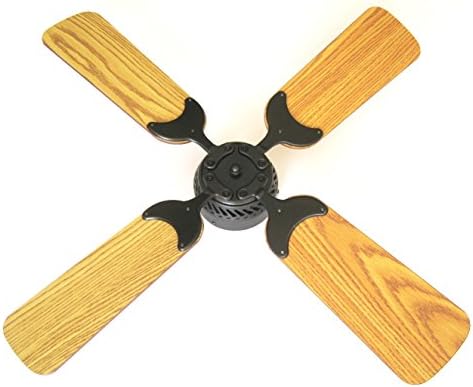 Global Electric 36-inch Non-Brush Ceiling Fan for RV, Oil Rubbed Bronze Finish with Remote Control. Oak /Light Oak Reversible Blades