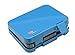WonderEsque Bento Lunch Box - Leak-Proof Container - For Adults and Kids - 4 Compartments – Non-Toxic BPA-Free Materials - Microwave-Safe Inner-Tray – Weight 1.2LB - Size 8.9x7.2x2 inch (MARINE BLUE)