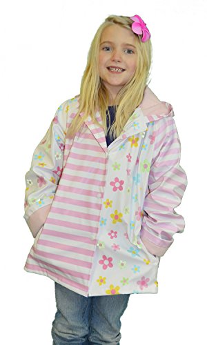 Foxfire for Kids Little Girls Posies Raincoat 3T Pink