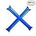 Furry Sunny Bam Bam Thunder Sticks Inflatable Cheer Sticks Blow Bar Inflatable Boom Sticks Noisemakers Stick Basketball Football Noisemakers Party Favors 60 Pack(Blue)