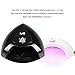 MelodySusie 24W LED Nail Lamp - Acrylic Nail Dryer Curing LED Gel Nail Polish, Professional for Nail Art at Home and Salon, with Timer Setting 15s/30s/60s (Black)
