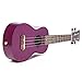 Hola! Music HM-121PP+ Deluxe Mahogany Soprano Ukulele Bundle with Aquila Strings, Padded Gig Bag, Strap and Picks - Purple