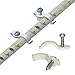 SpiritLED 100 Lots Strip Light Mounting Bracket,One Side Fixing,Screws Included (Ideal for Waterproof Strip Width 8mm(5/16