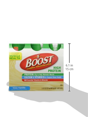 Boost High Protein Complete Nutritional Drink Vanilla Ready To Drink, 6 ct,  8 oz