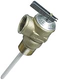 Camco 10471/10473 3/4" Temperature and Pressure Relief Valve with 4" Epoxy-Coated Probe