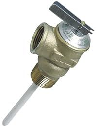Camco Mfg 10473 3 4 Inch Temperatura Válvula de presión, Plateado   peltre, 10473