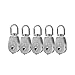 Tebery 25MM Stainless Steel Single Pulley Block M25 Single Pulley Roller Loading 330Ibs Silver Crane Swivel Hook-Set of 5