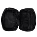 HDE Personal Travel Shower Organizer Hanging Toiletry Wash Bag Bathroom Tote (Black)