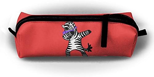 Elied Store Dab Dance Zebra Zippered Pen Pencil Pouch Office,School,Makeup Bag For Students,outdoor Worker,Professionals And Artists/8.32.22"
