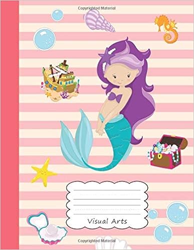 Visual Arts Mermaid Rihanna Draw Write Notebook Half