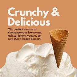 AussieBlends Waffle Ice Cream Cones Bulk For Soft