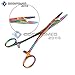 OdontoMed2011® Multi Titanium Rainbow Color Hemostat with Scissors 5.5