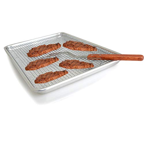 TOP KITCHEN 13" x 18" Half Size Aluminum Baking and Cookie Sheet Pan