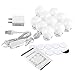ROYFACC Vanity Mirror Light Kit for Makeup Hollywood Style with 10 LED Mirror Lights Bulbs, Brightness Dimmable, US Plug, Mirror Not Include